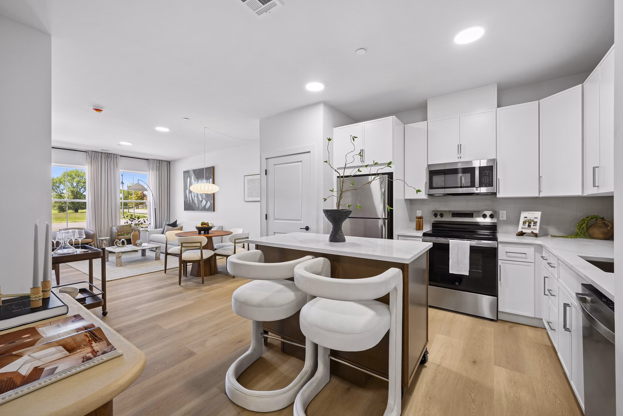 Kitchen at Cornerstone Kings Park Apartments