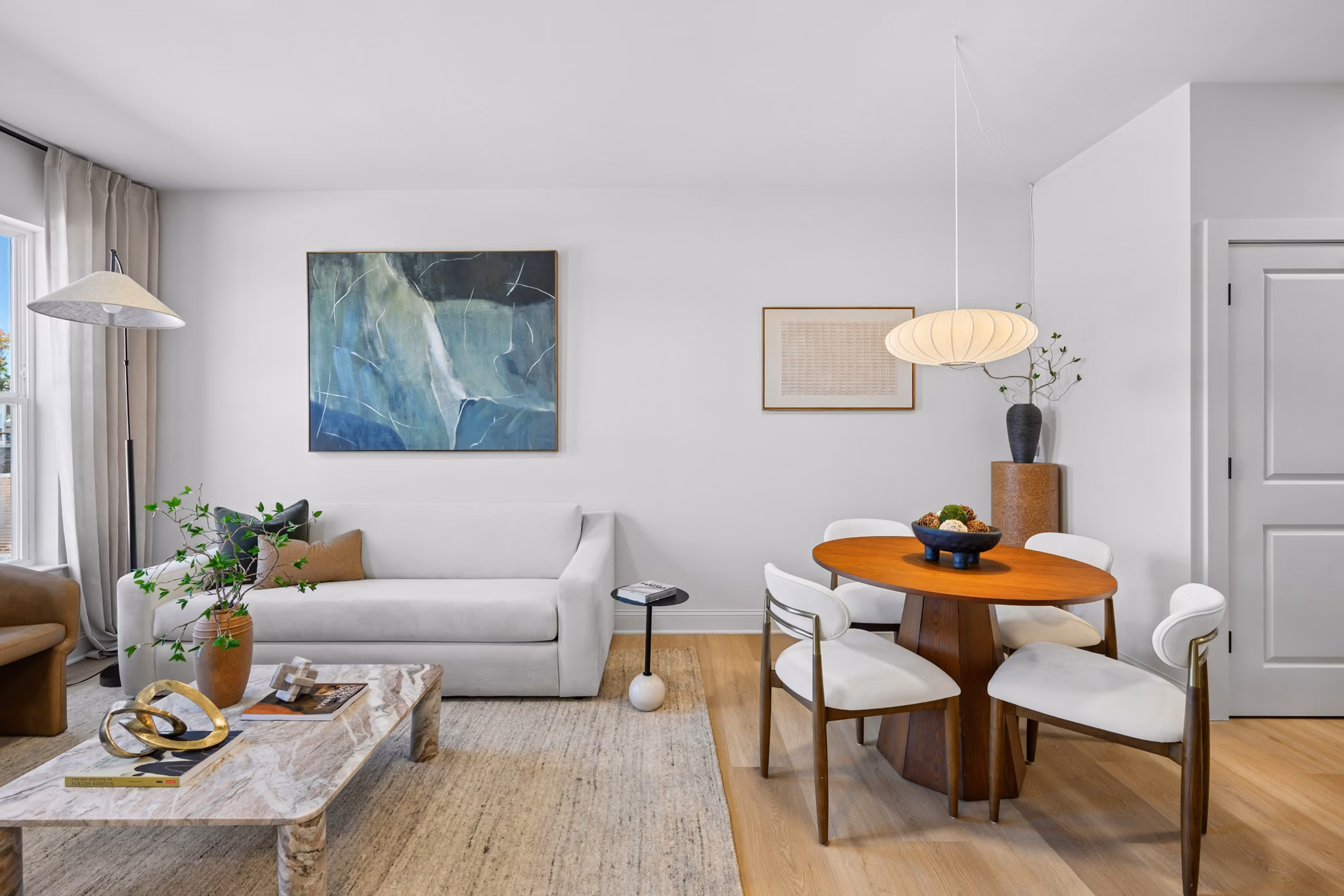 Living Room at Cornerstone Kings Park Apartments