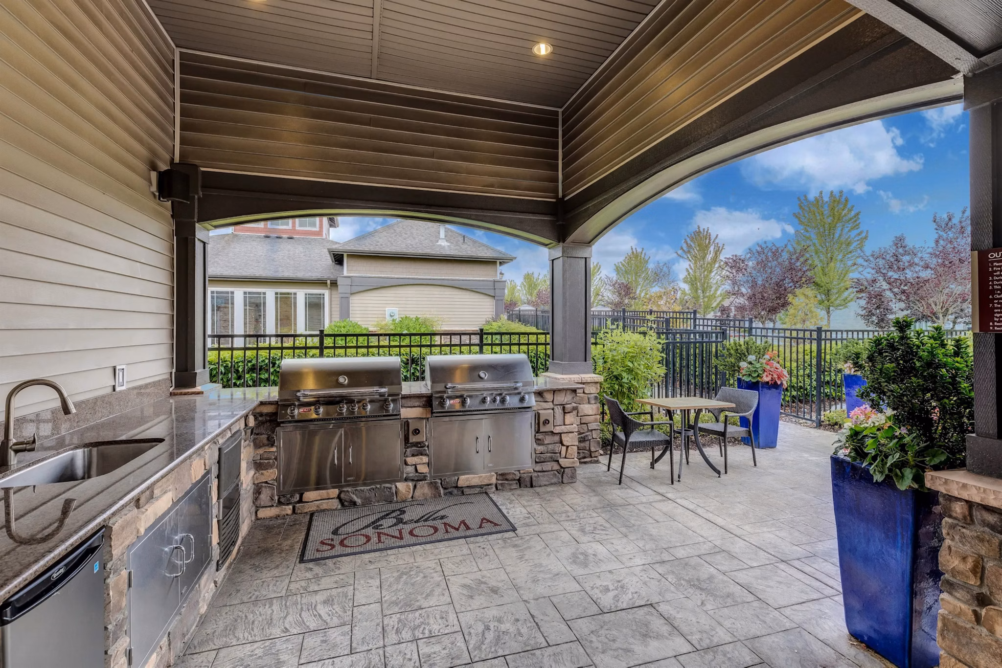 Grill Area at Bella Sonoma Apartments