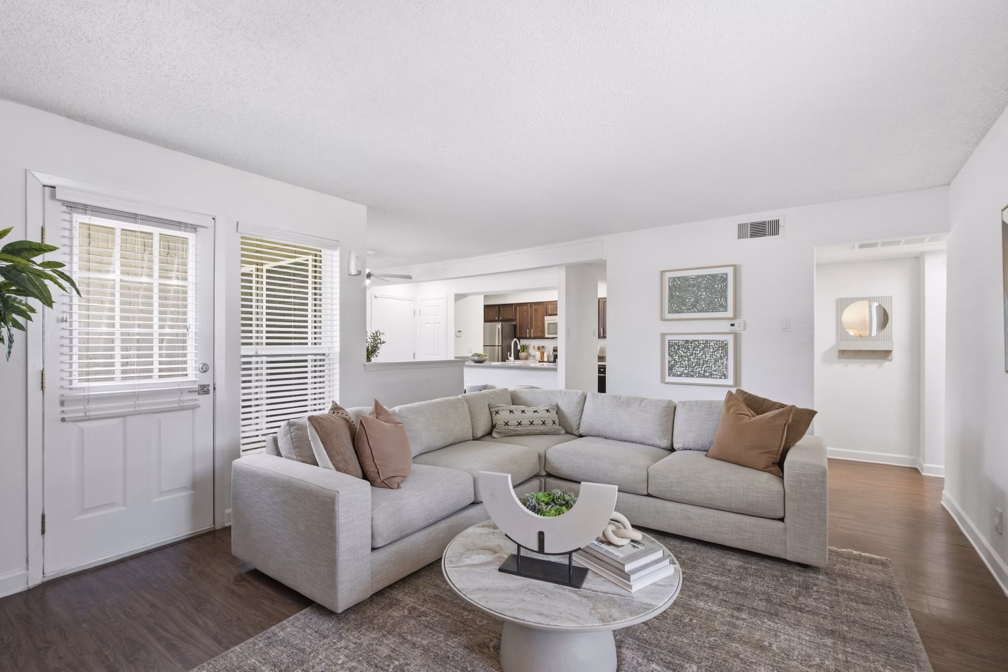 living room at Bent Tree Brook Apartments