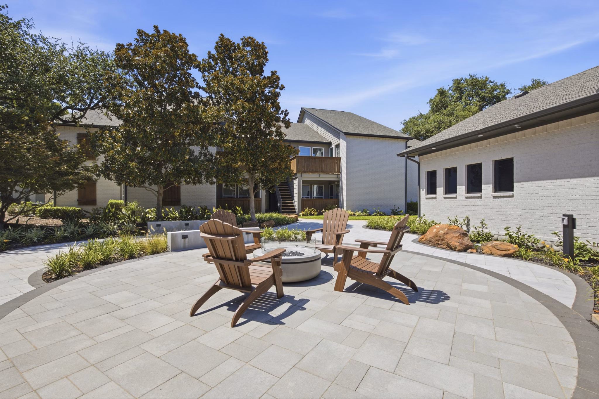 fire pit at Bent Tree Brook Apartments