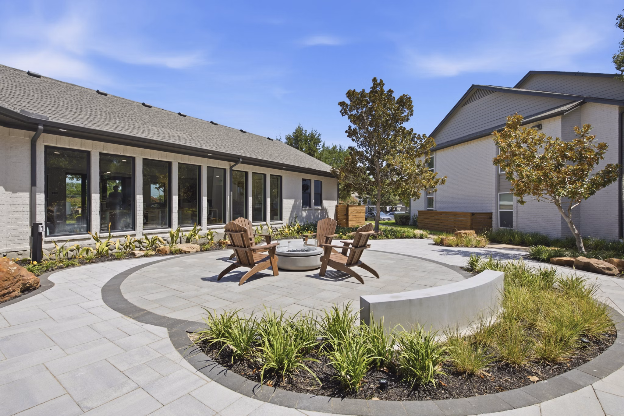 fire pit at Bent Tree Brook Apartments