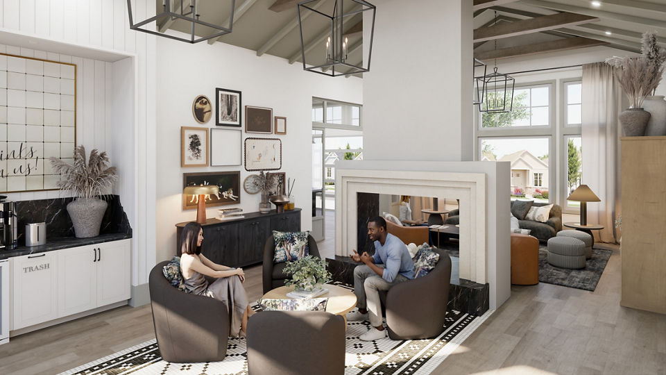 Clubhouse/Lobby at Yardly Waterset Apartments