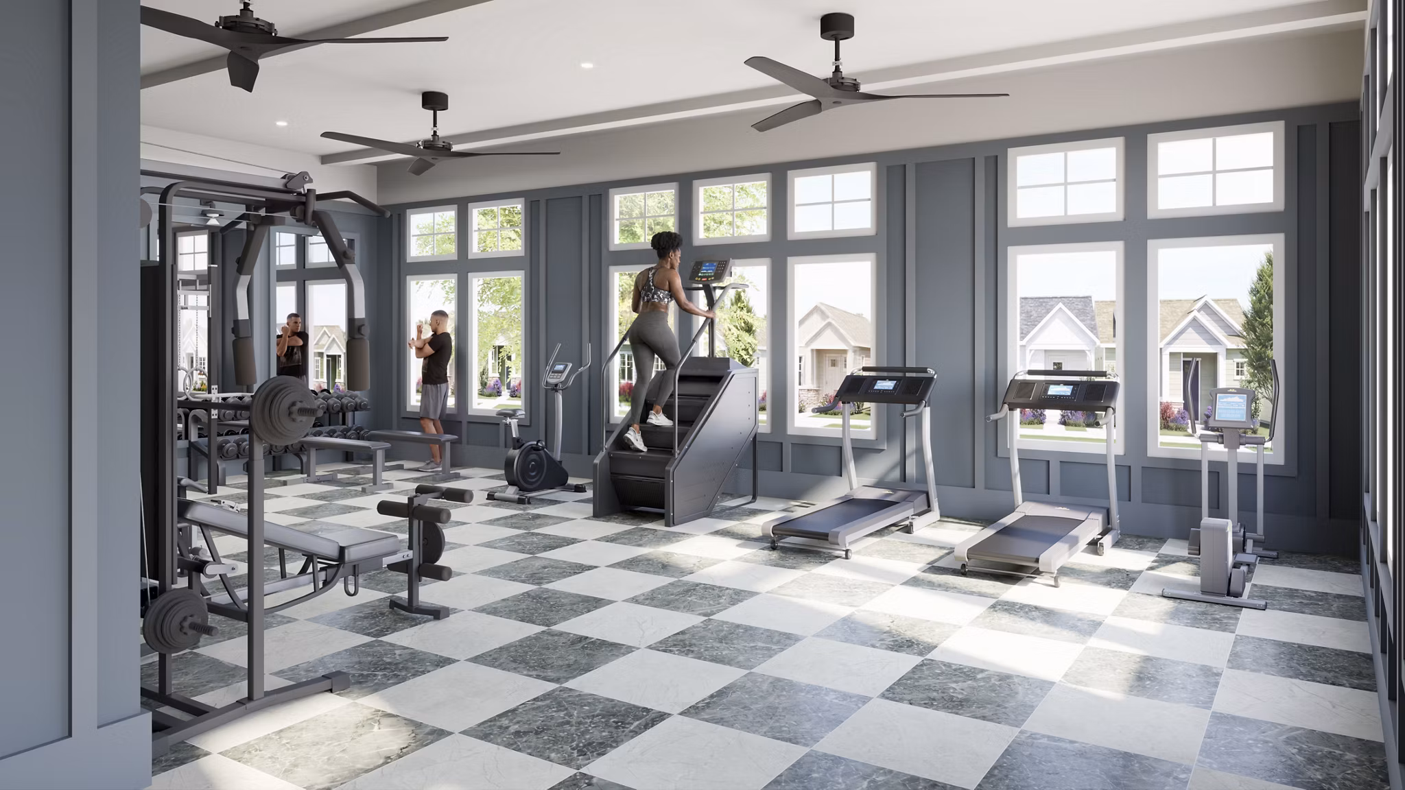 Fitness Center at Yardly Waterset Apartments
