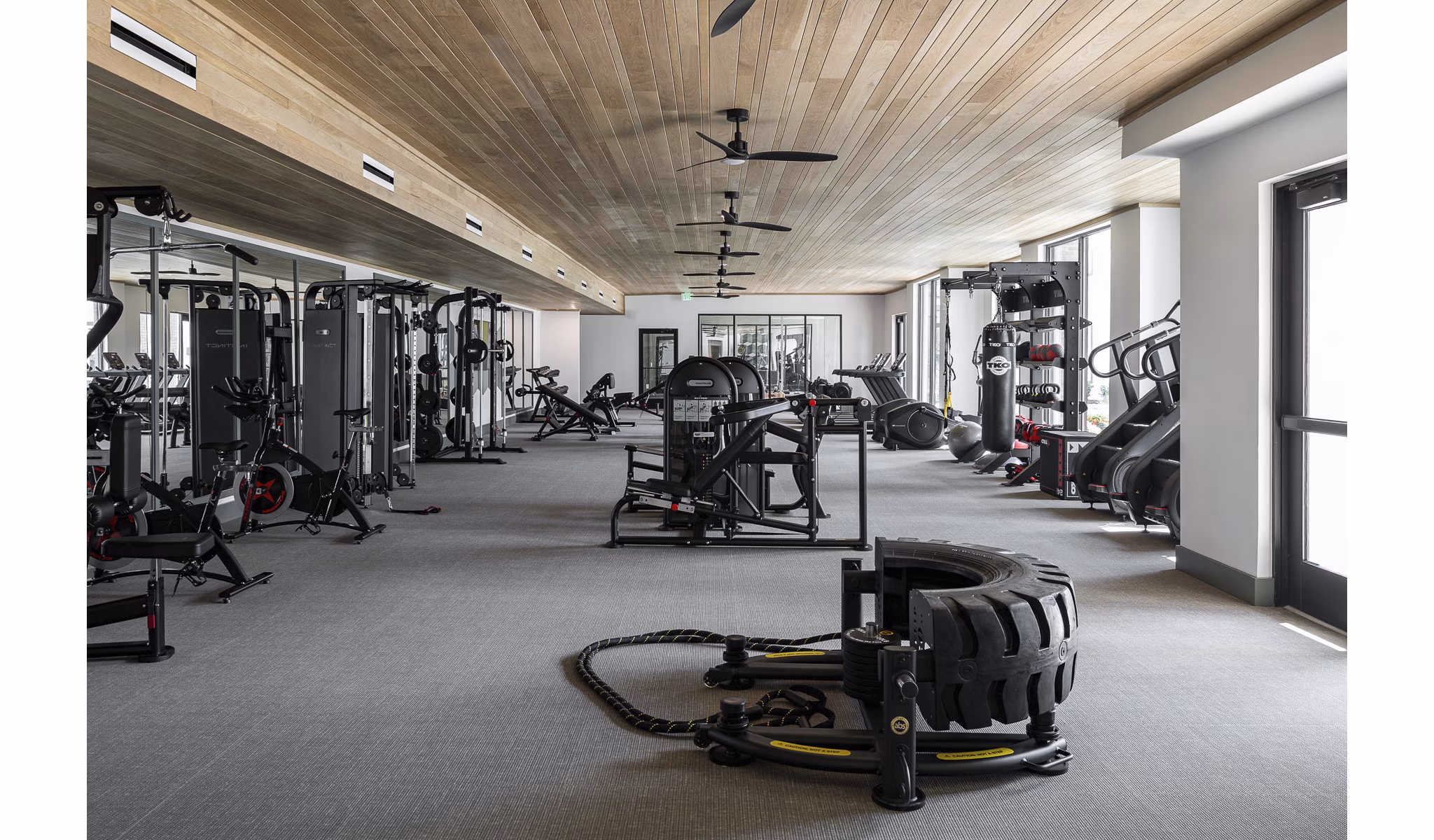 fitness center at Livano Cary Apartments 