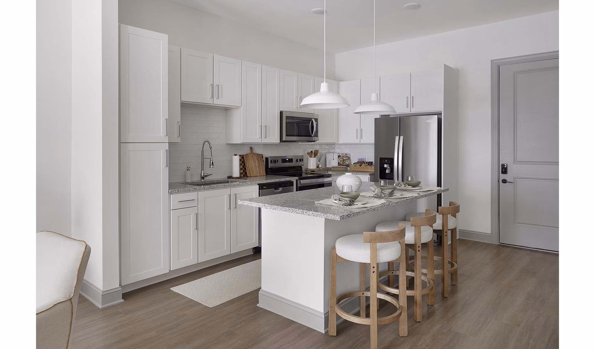 kitchen at Livano Cary Apartments 