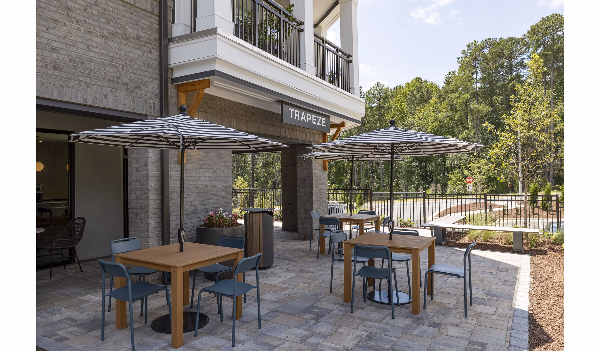 grill area at Livano Cary Apartments 