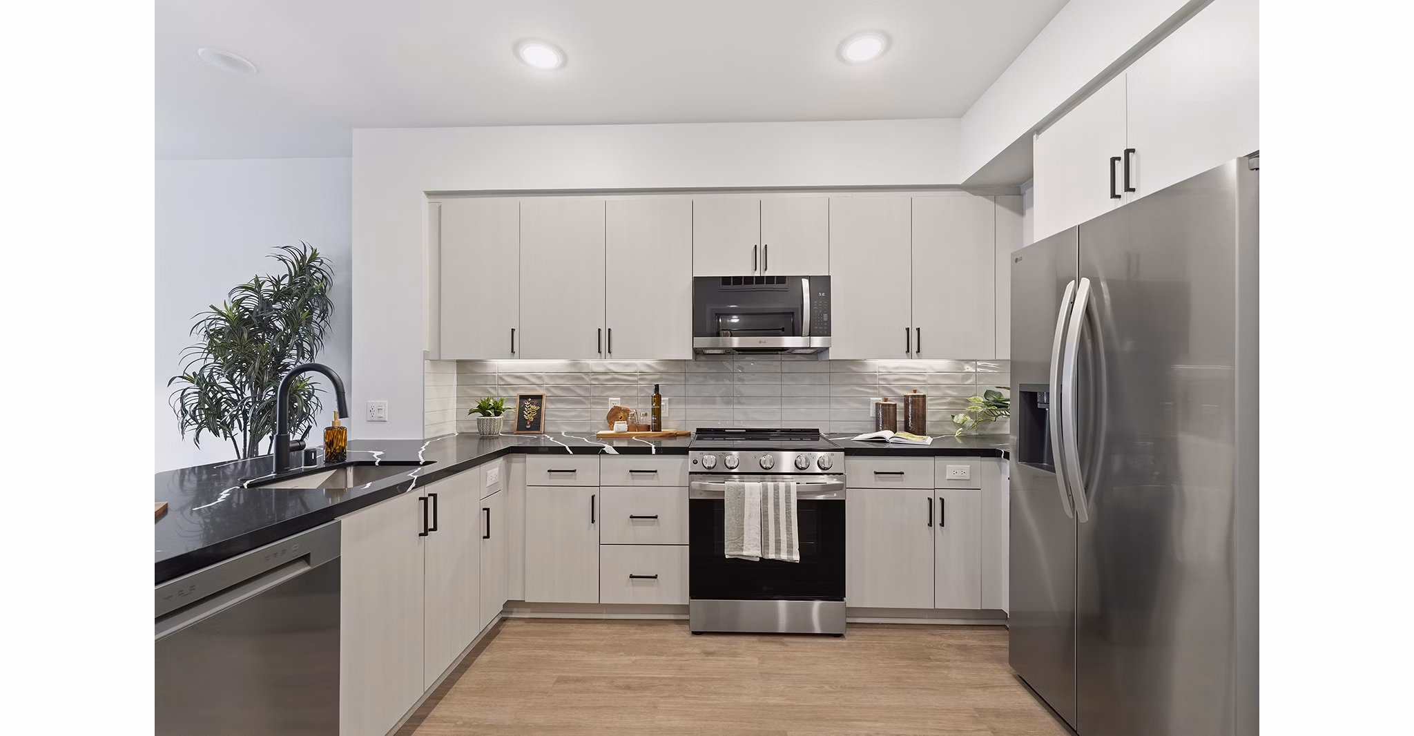 Kitchen at Solaris Encinitas Apartments