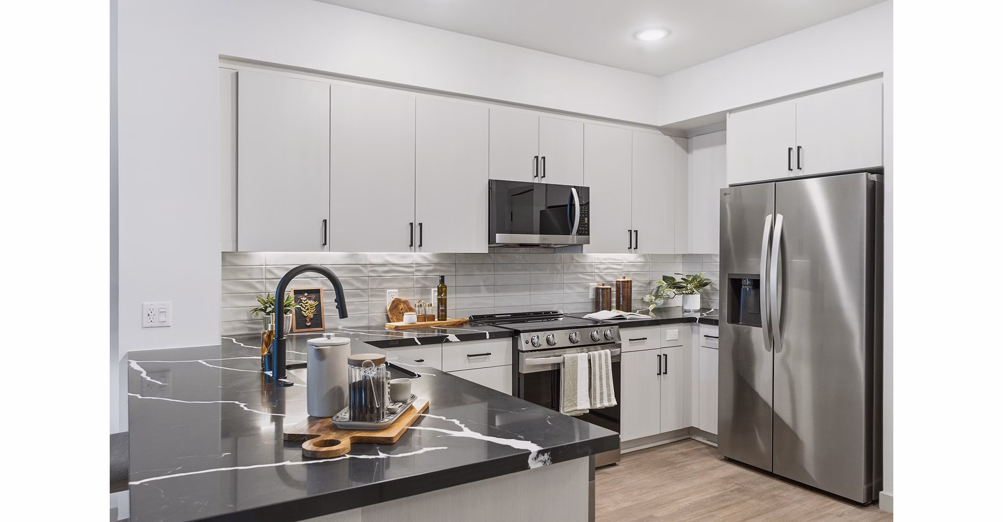 Kitchen at Solaris Encinitas Apartments