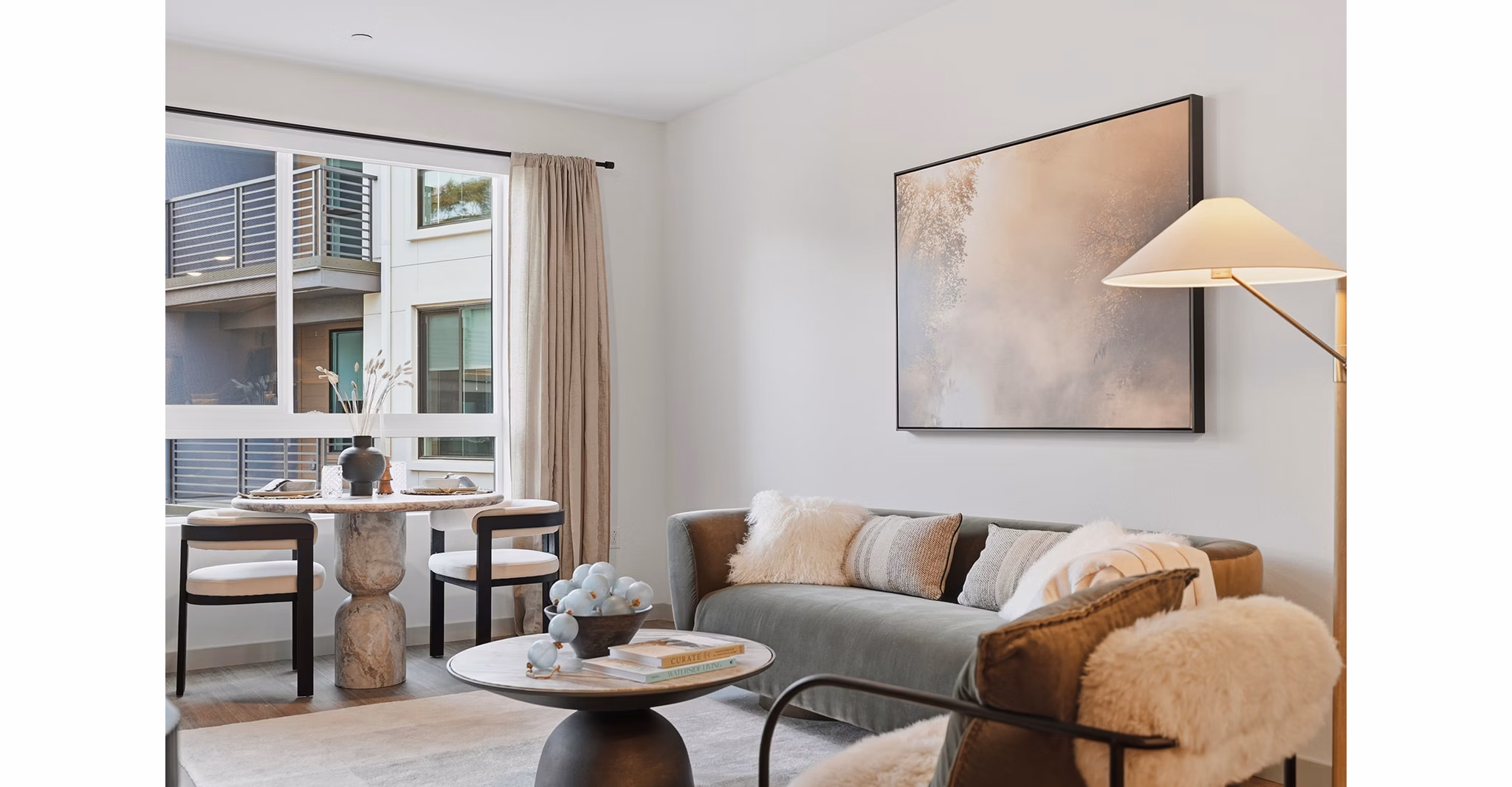 Living Room at Solaris Encinitas Apartments