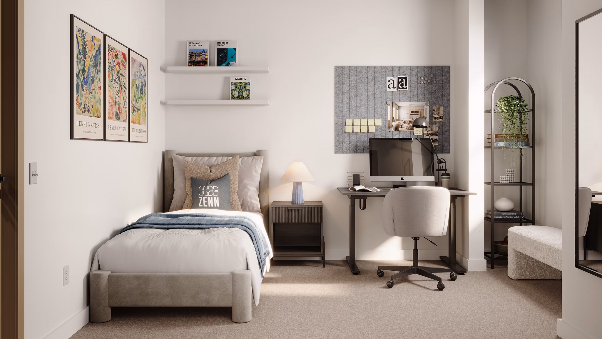 bedroom at Zenn Skyview Apartments 