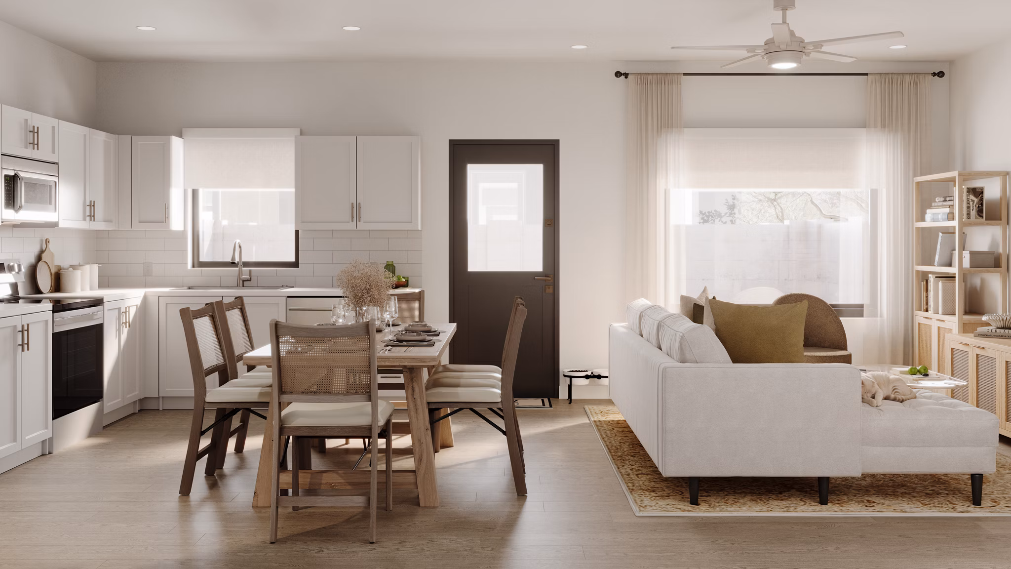 living room at Zenn Skyview Apartments 