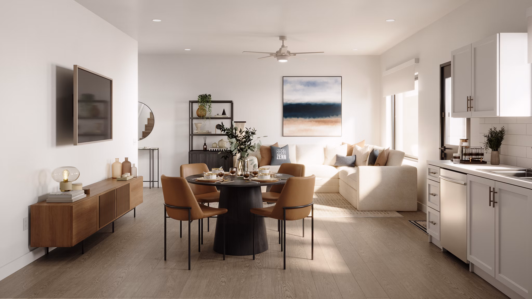 living room at Zenn Skyview Apartments 