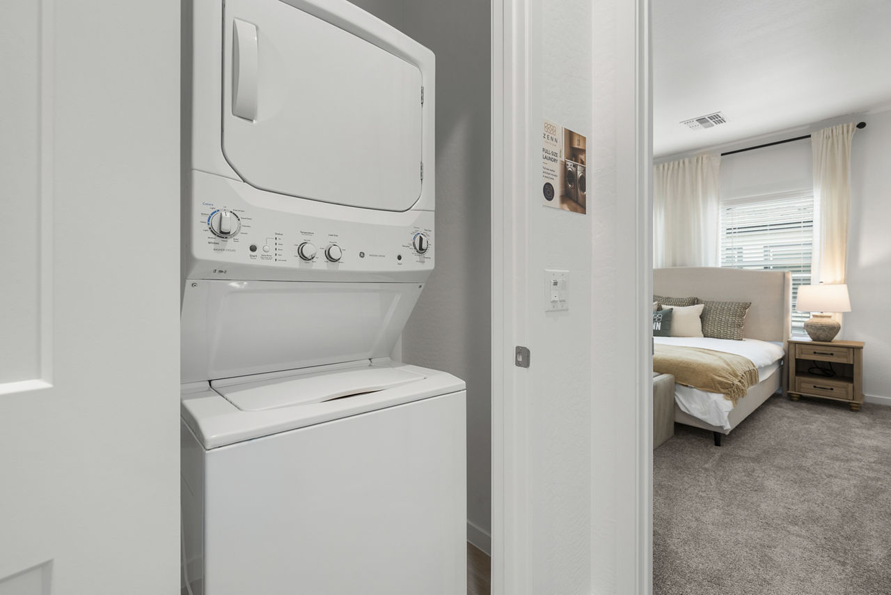 Laundry room at Zenn Skyview
