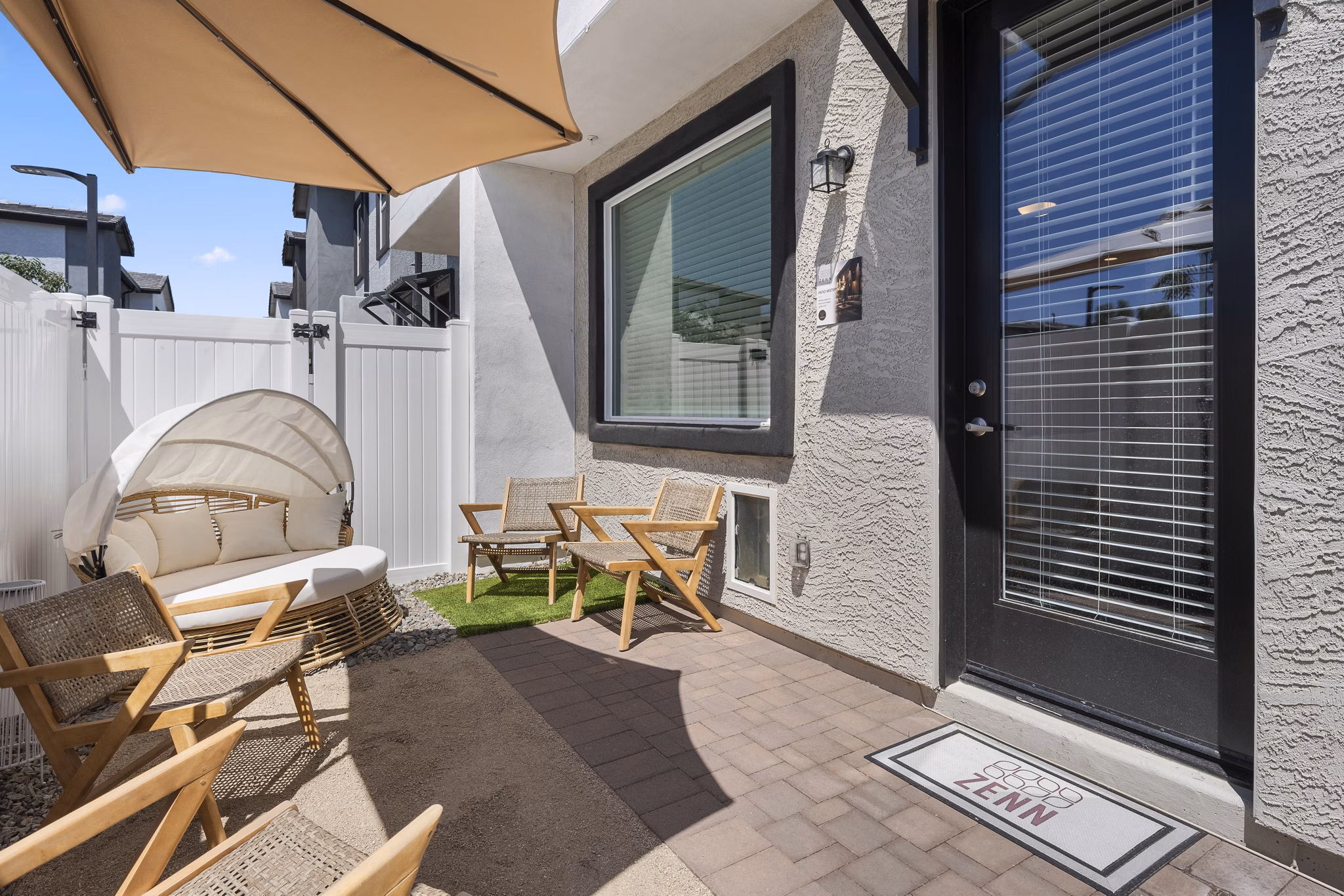 Patio at Zenn Skyview Apartments