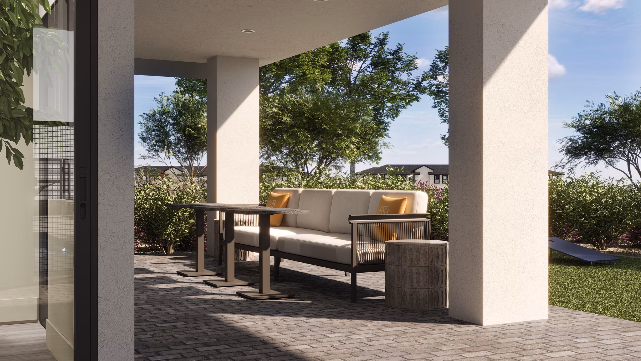 grill area at Zenn Skyview Apartments 