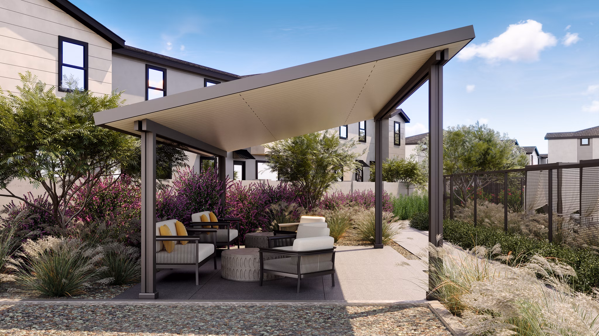 grill area at Zenn Skyview Apartments 