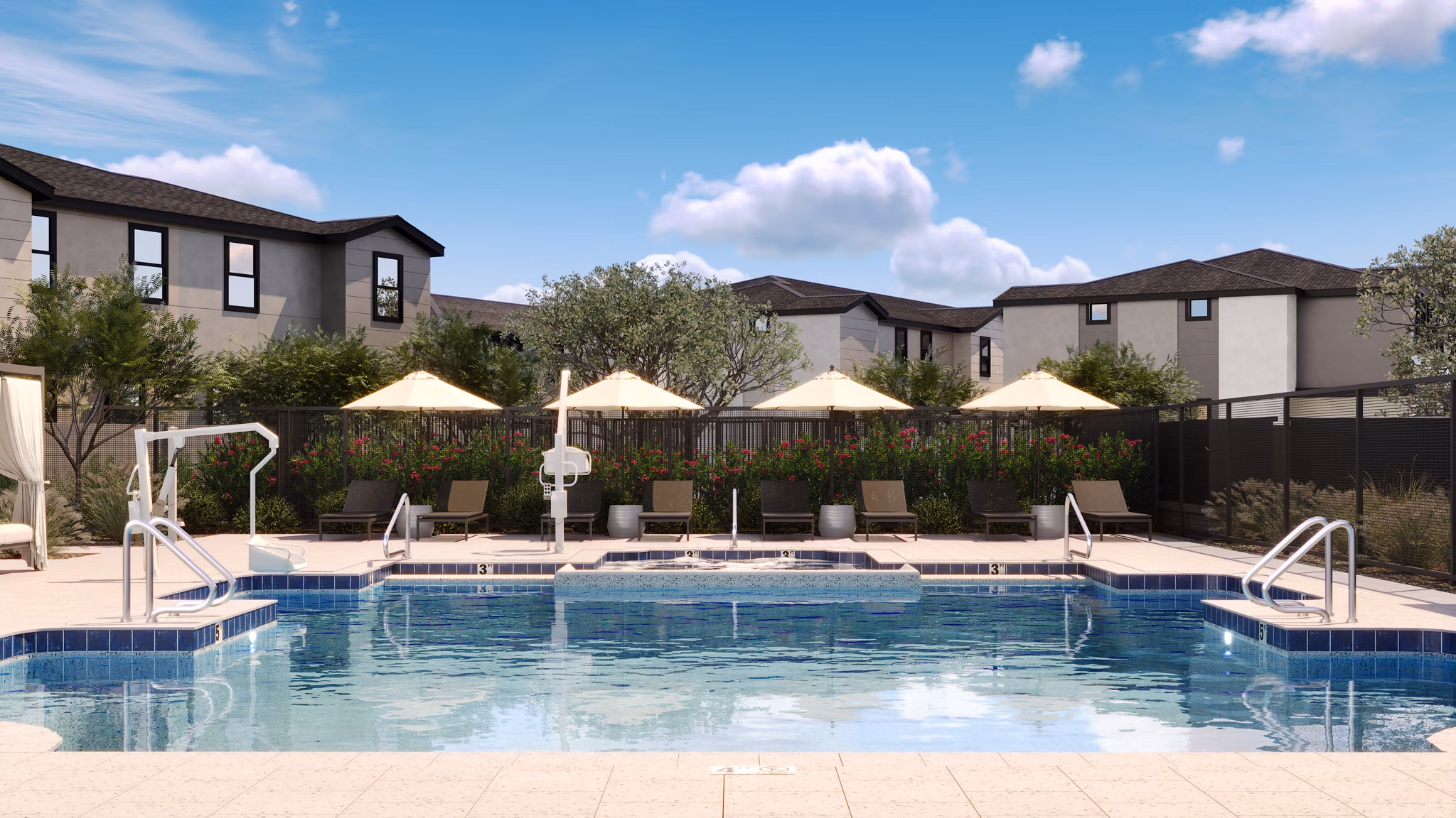 pool at Zenn Skyview Apartments 
