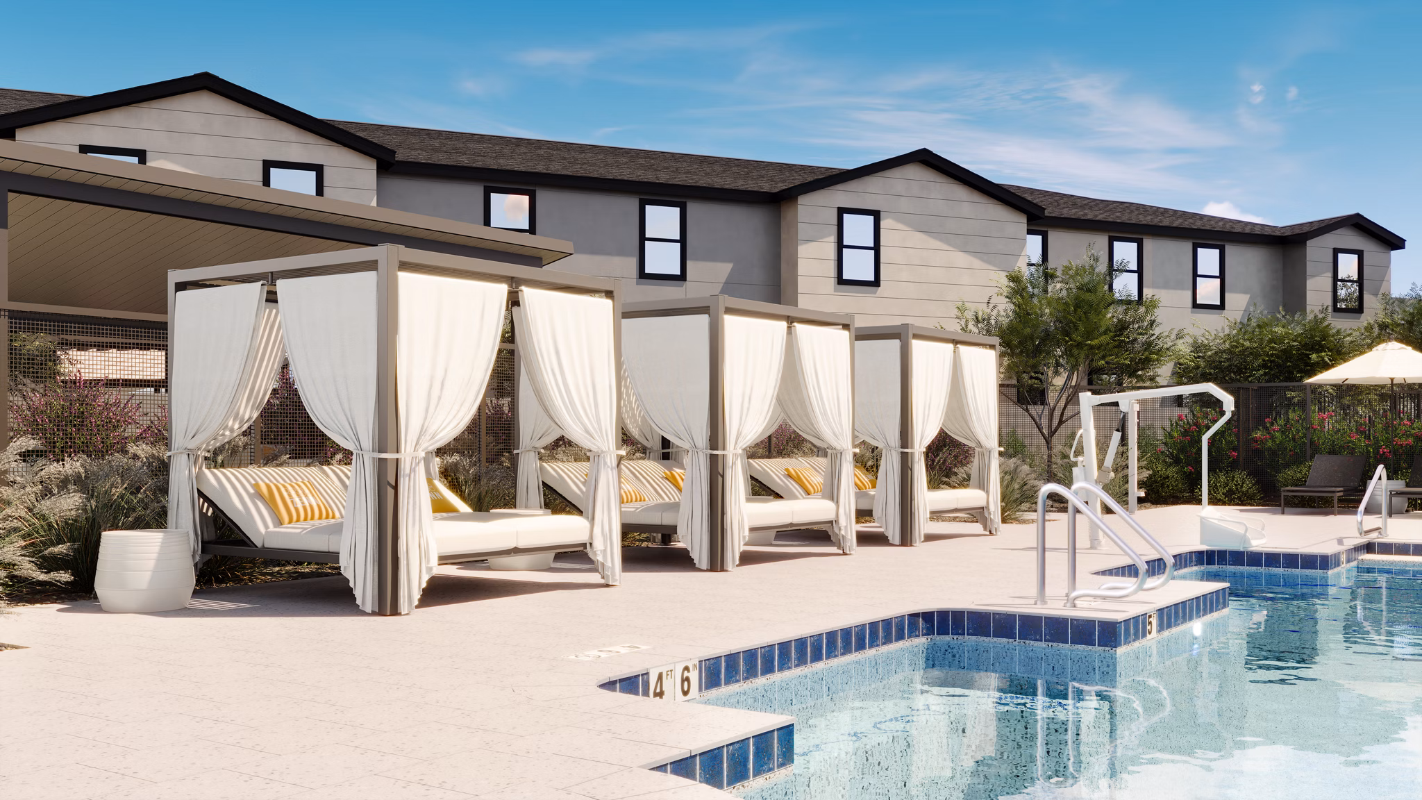 pool at Zenn Skyview Apartments 