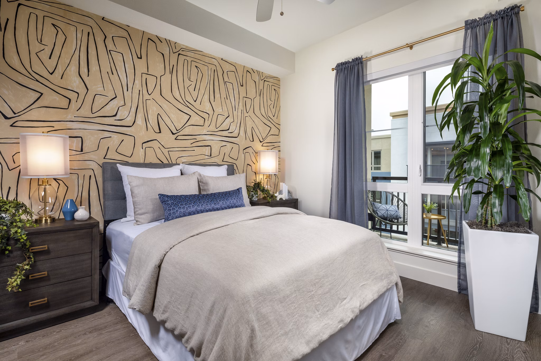 Bedroom at Azara Apartments