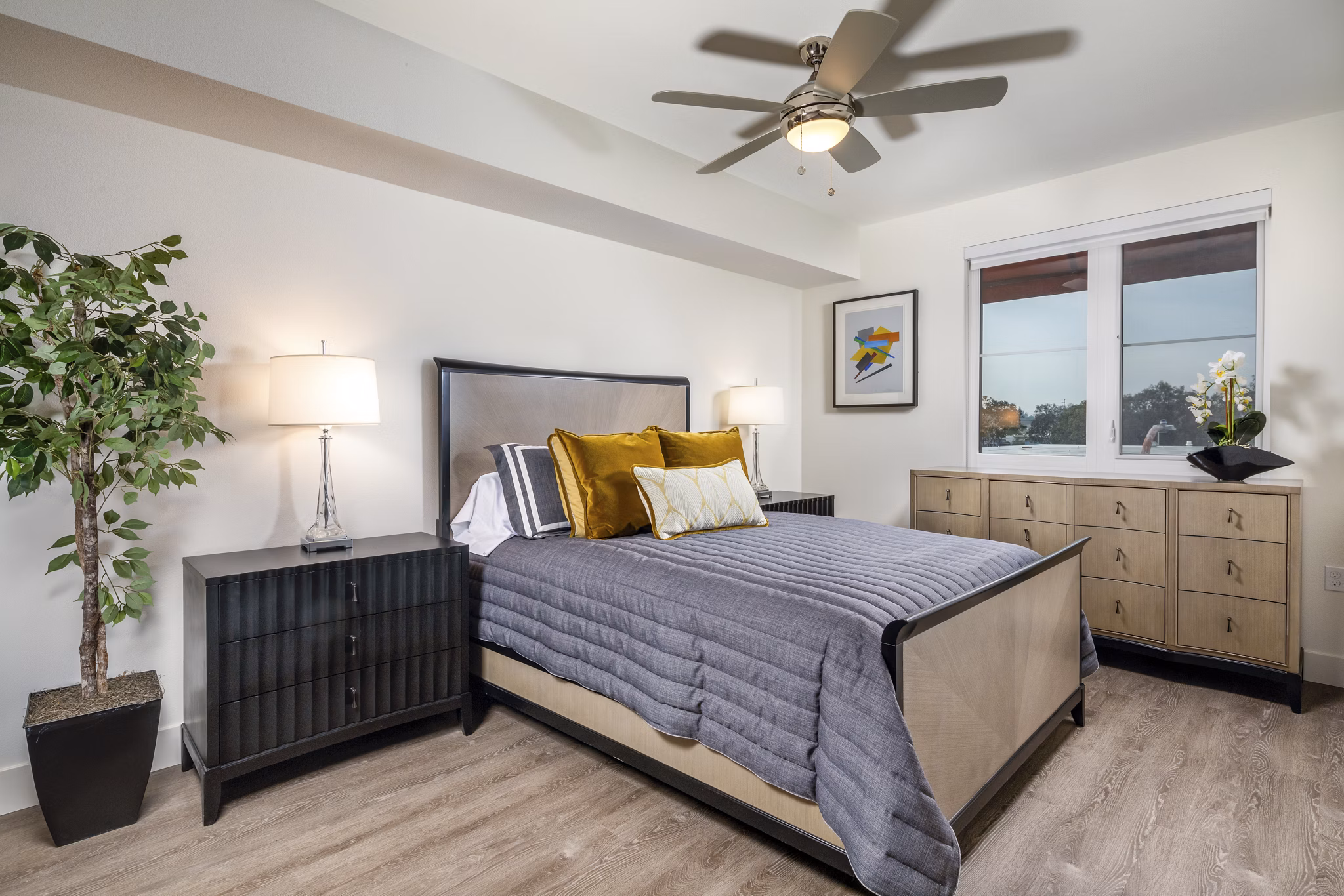Bedroom at Azara Apartments