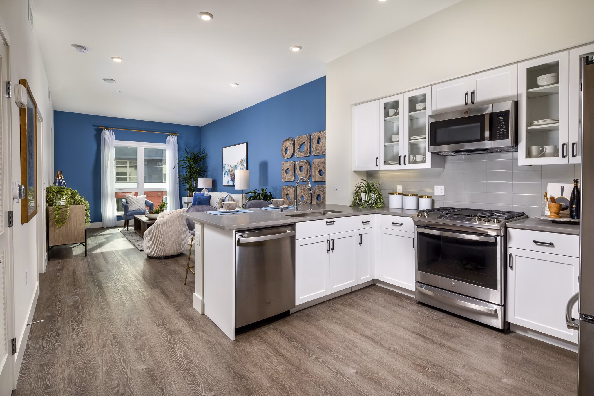 Kitchen at Azara Apartments