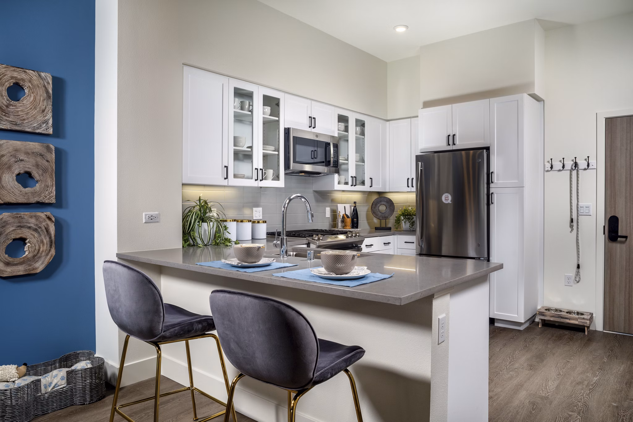 Kitchen at Azara Apartments
