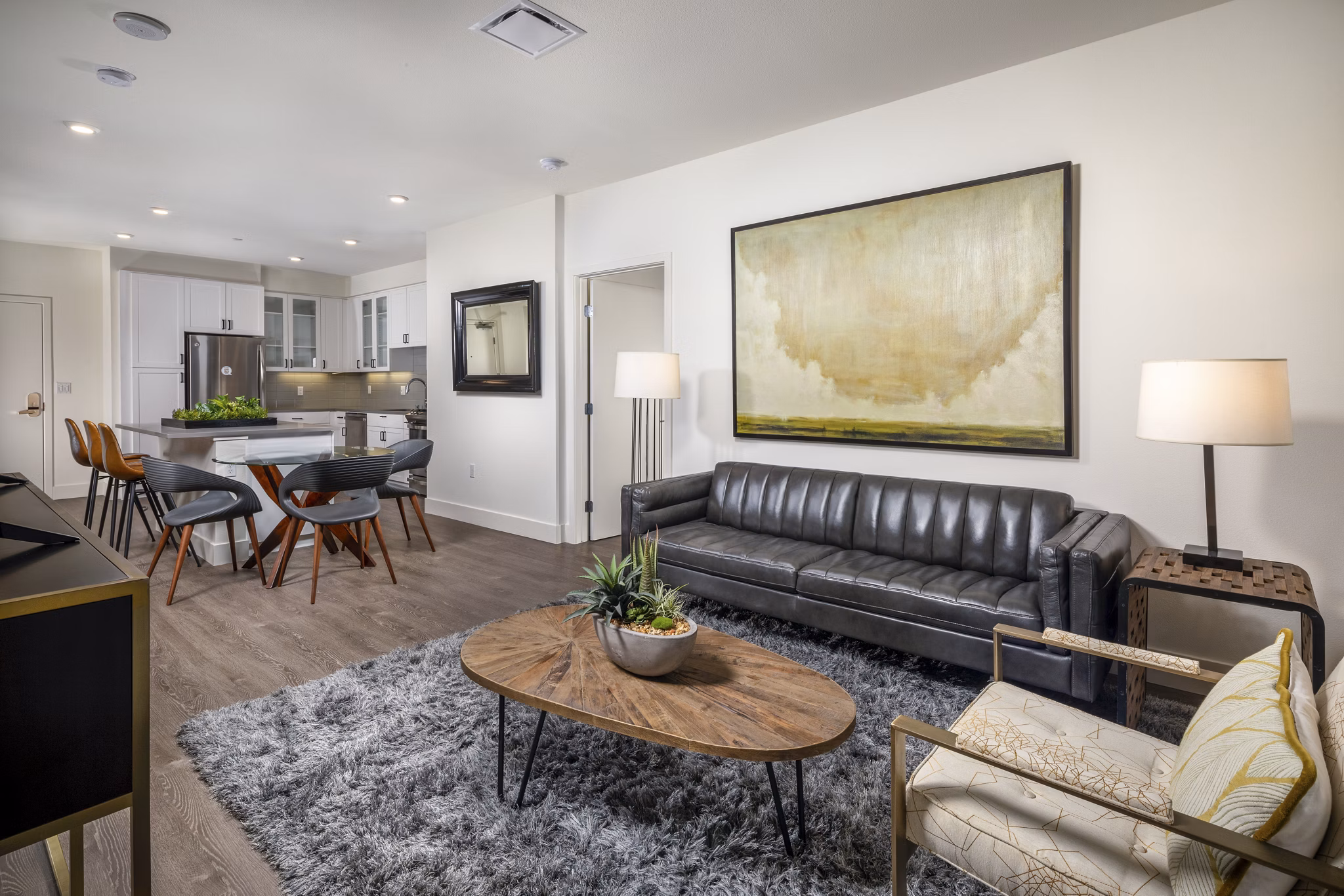 Living Room at Azara Apartments
