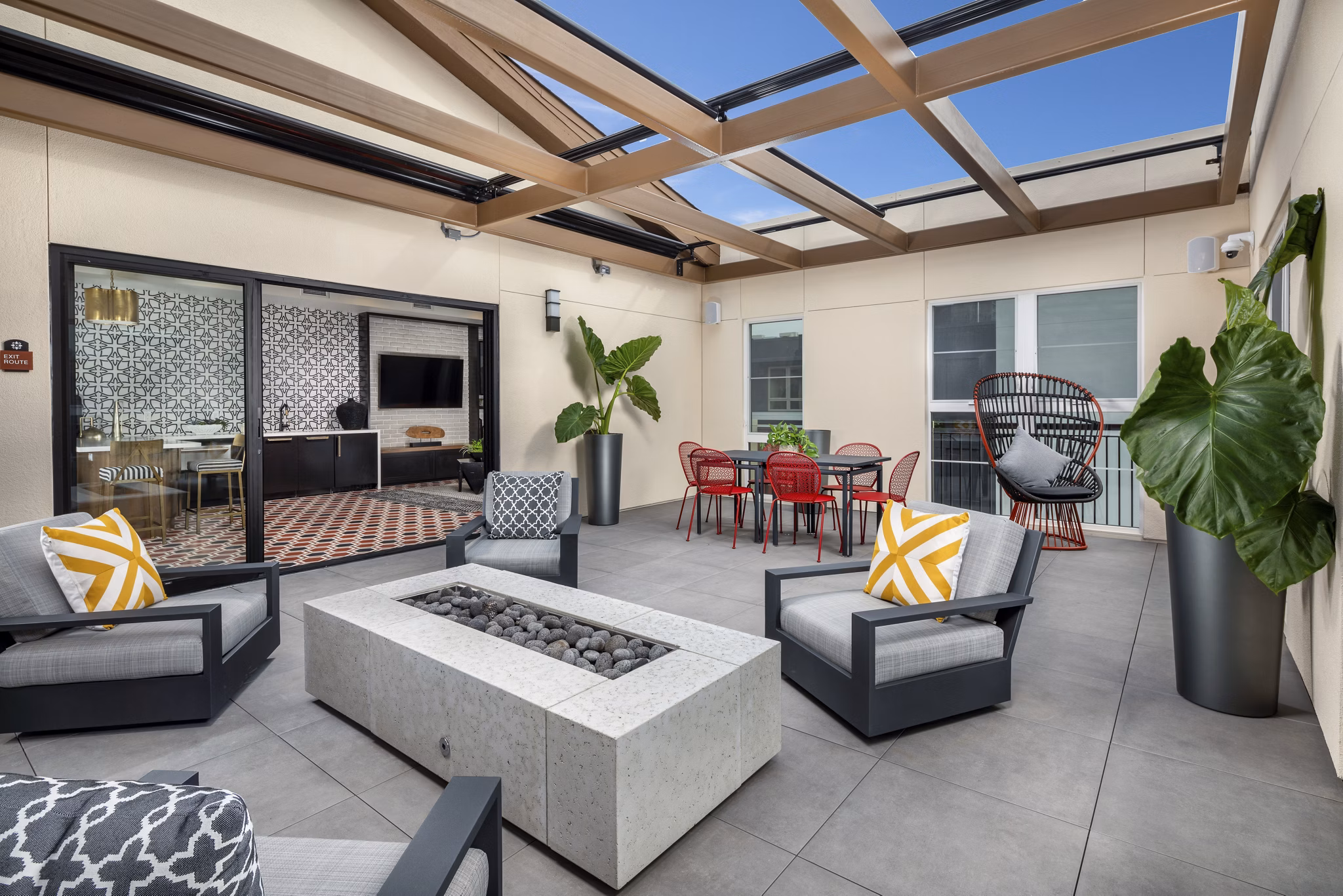 Patio at Azara Apartments