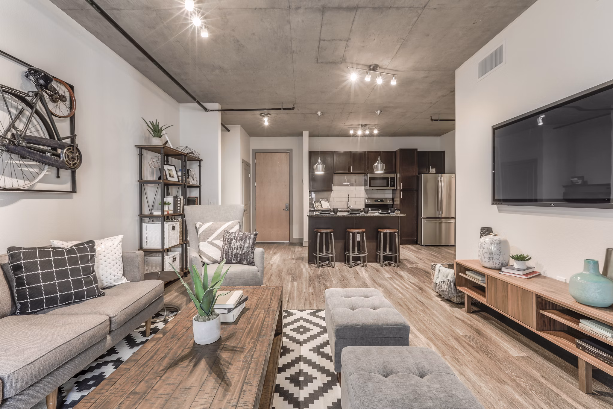 Living Room at Twentyone01 On Market Apartmentss Apartments