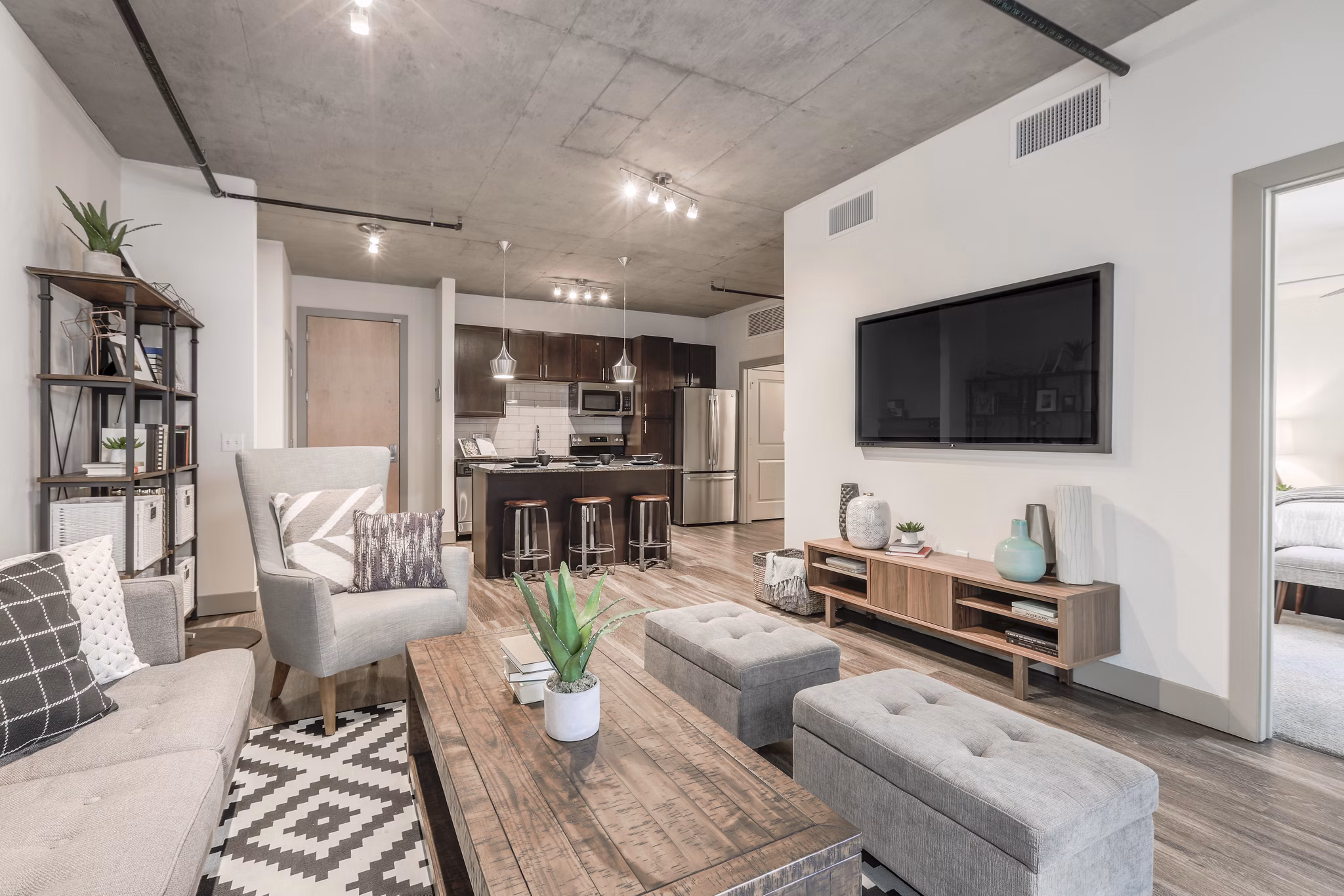 Living Room at Twentyone01 On Market Apartmentss Apartments