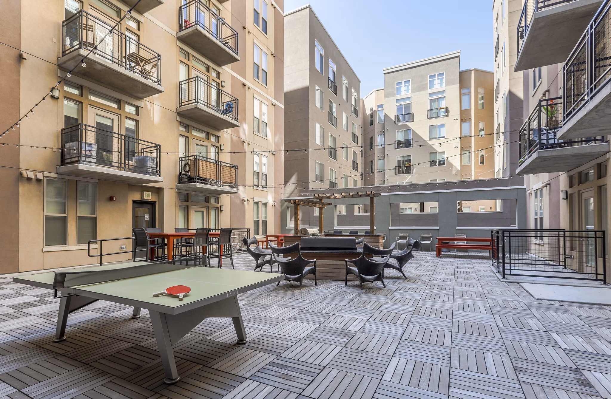 Patio at Twentyone01 On Market Apartmentss Apartments