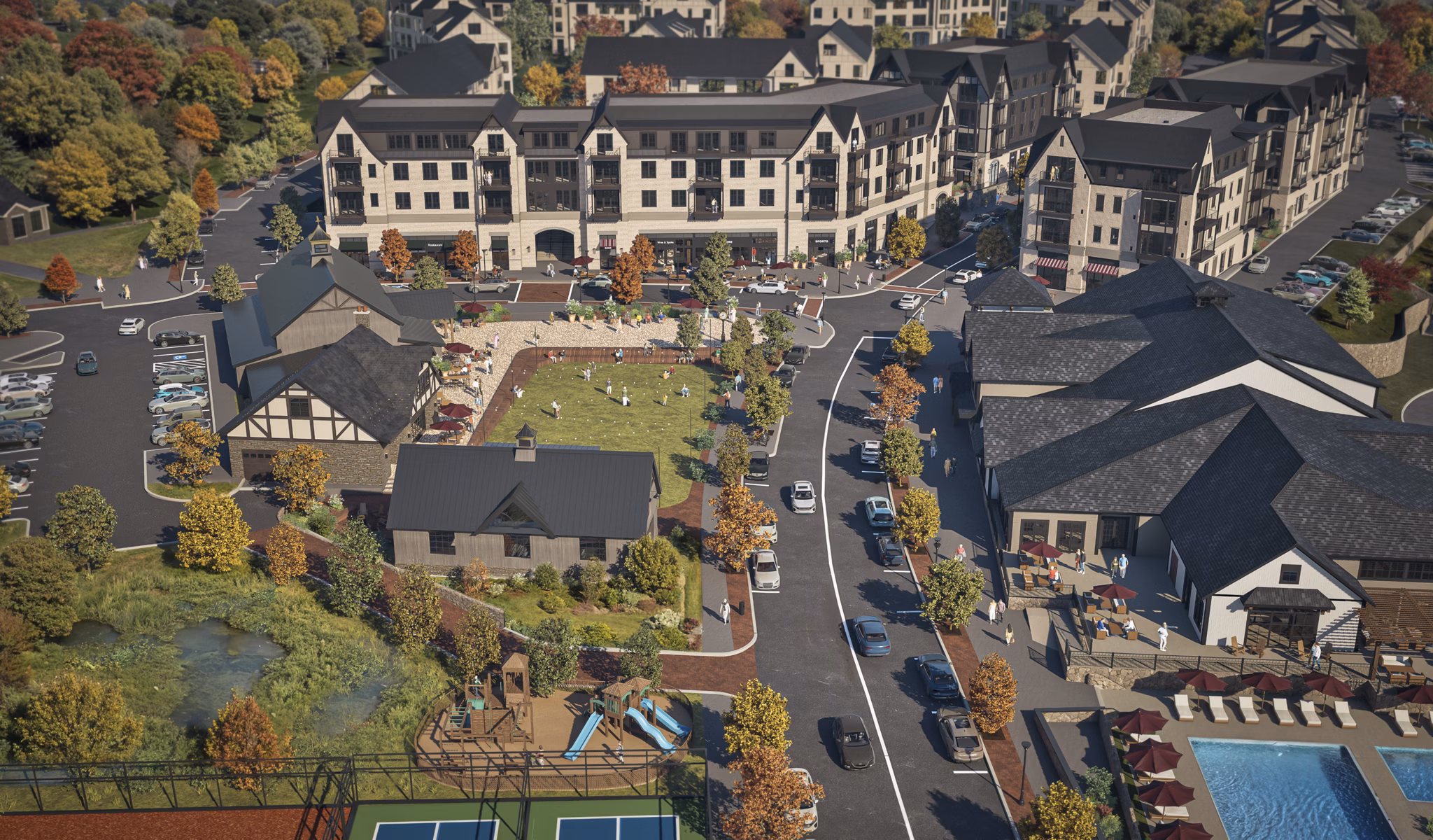 Rendering for Village at Tuxedo Reserve Apartments