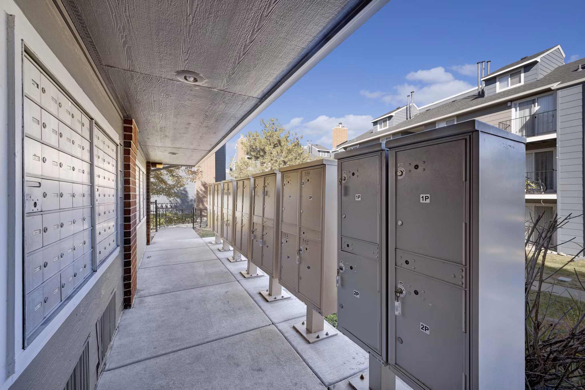 mail room at Summit Riverside Apartments 