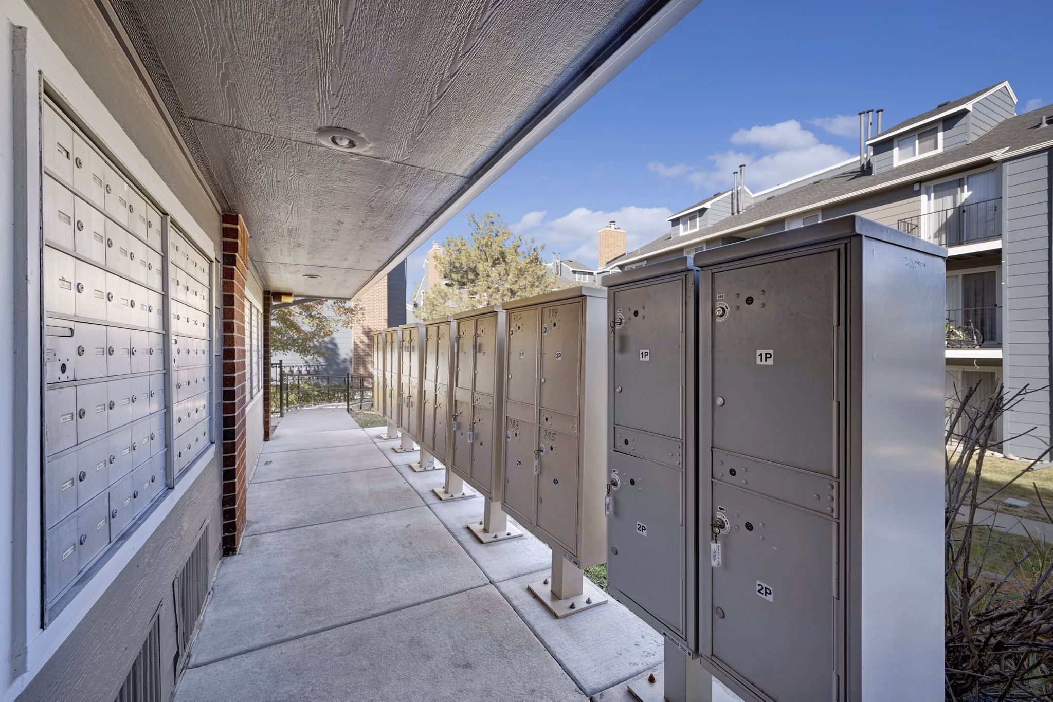 mail room at Summit Riverside Apartments 