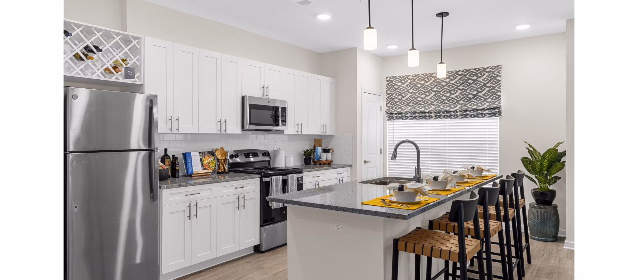 kitchen at Exchange at Westgate Apartments