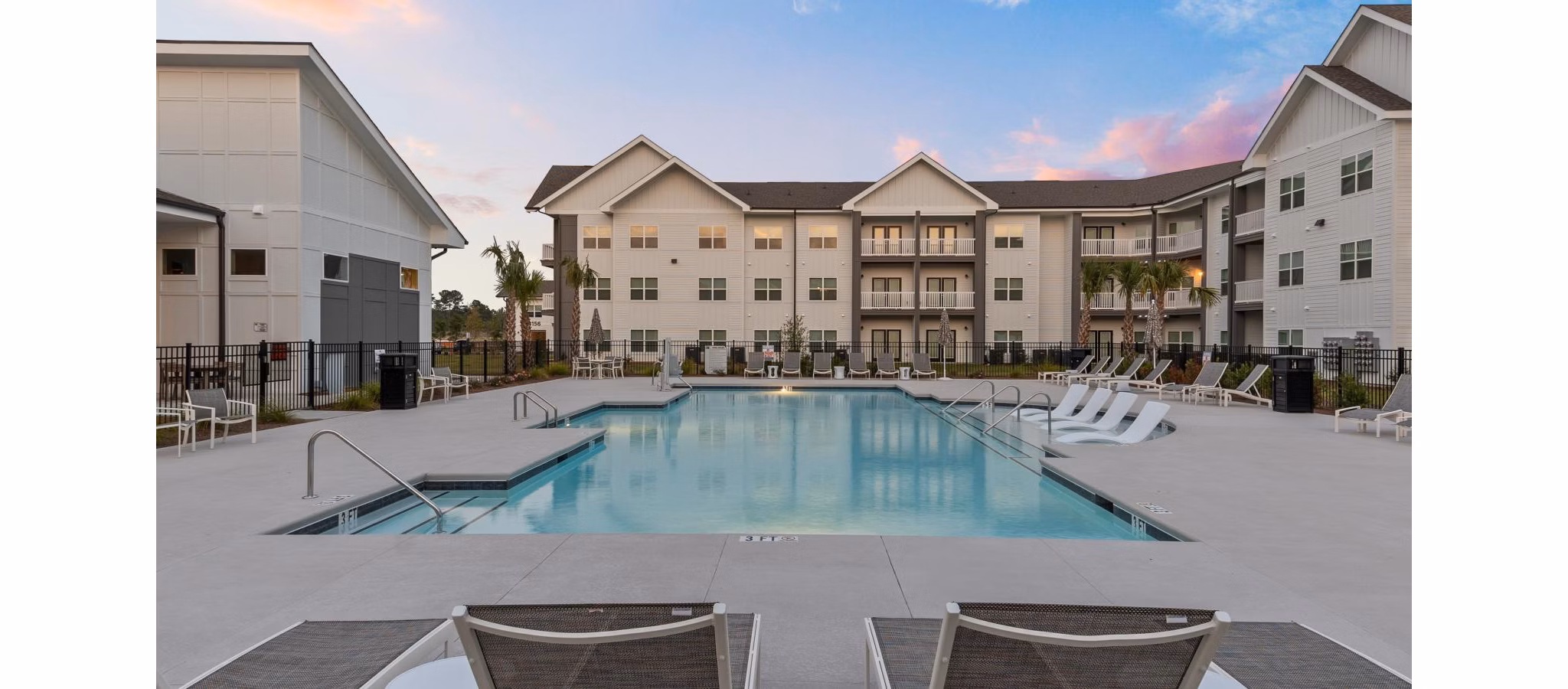 pool at Exchange at Westgate Apartments 