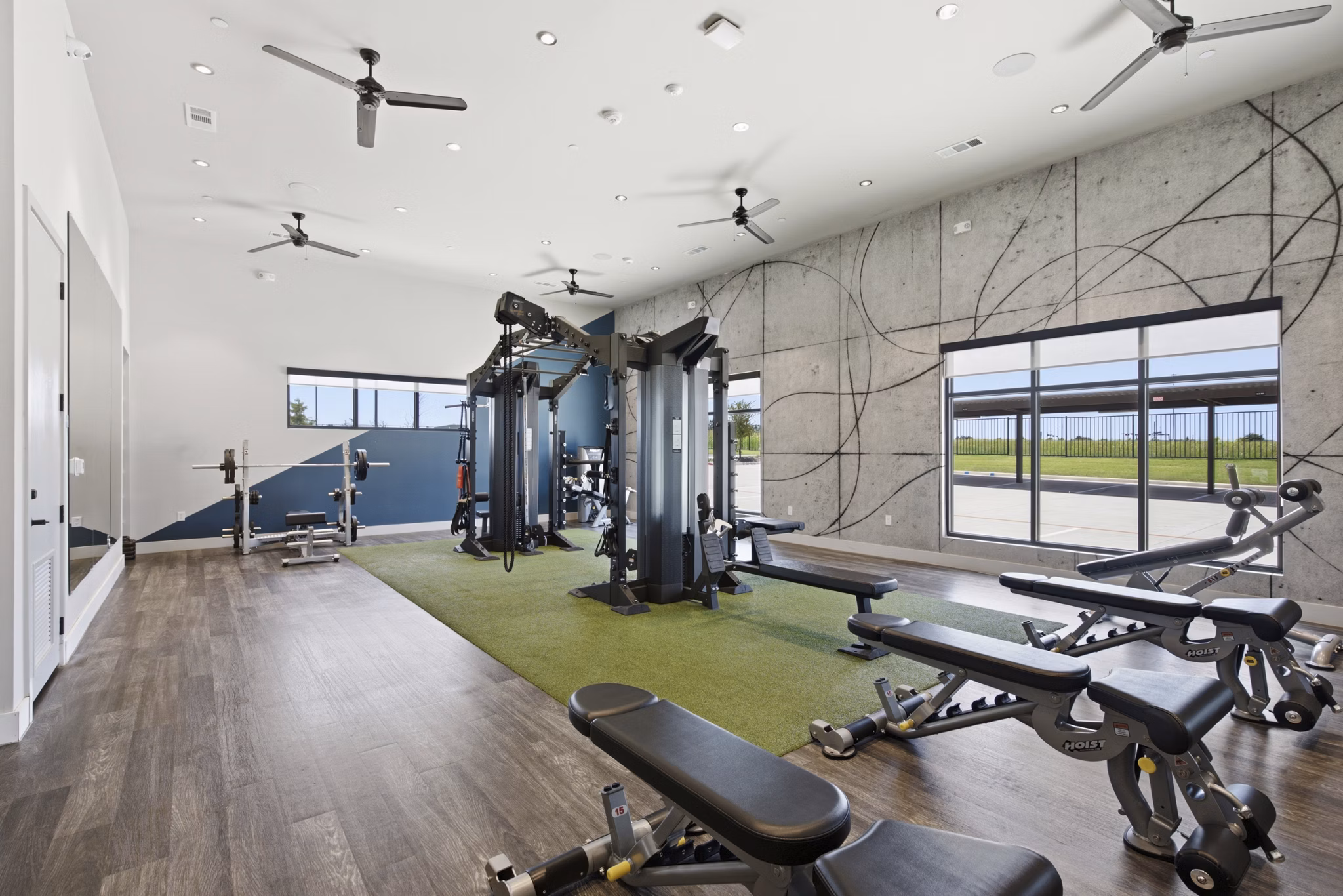 Fitness Center at Soltra Firewheel Apartments