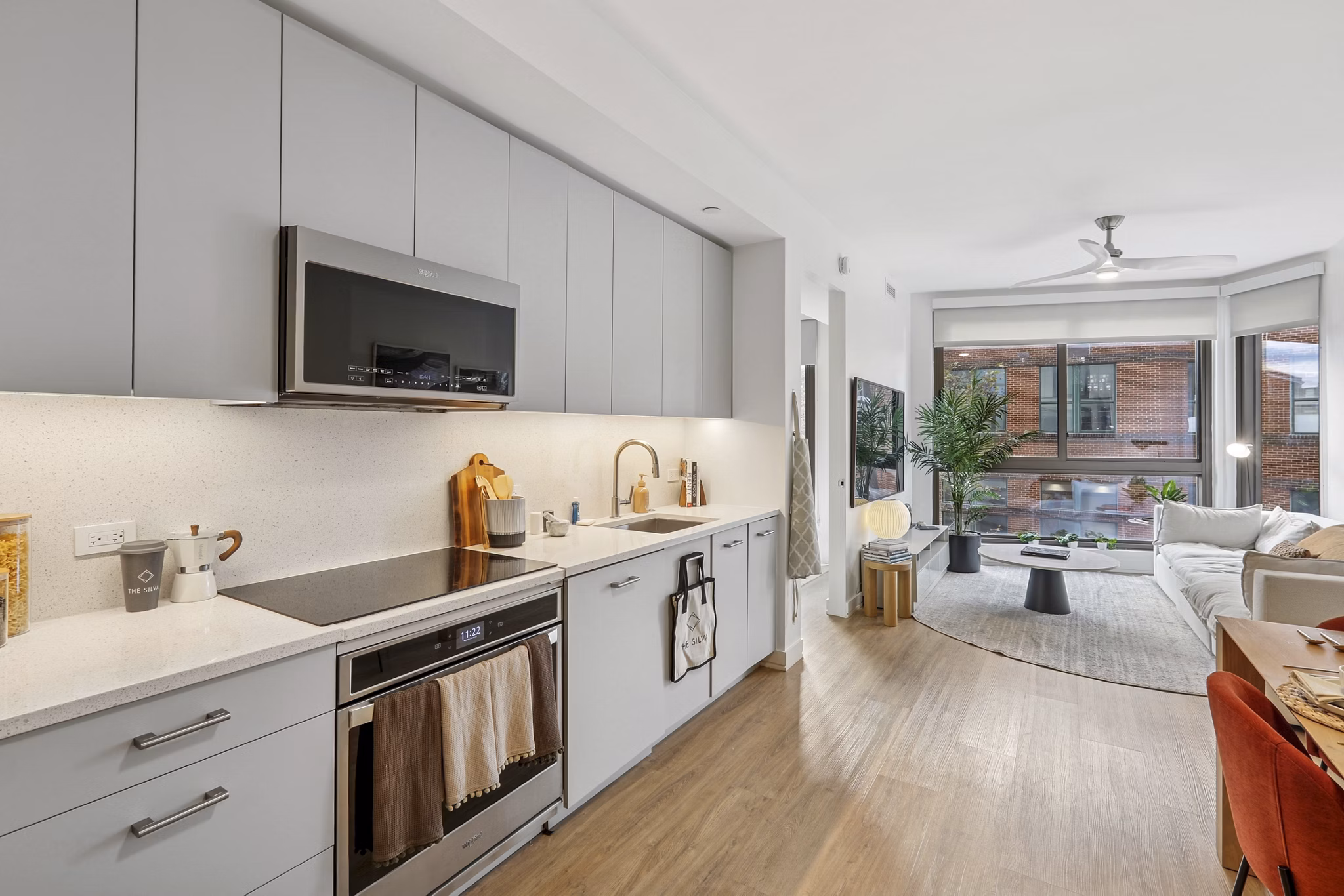 Kitchen at The Silva Apartments