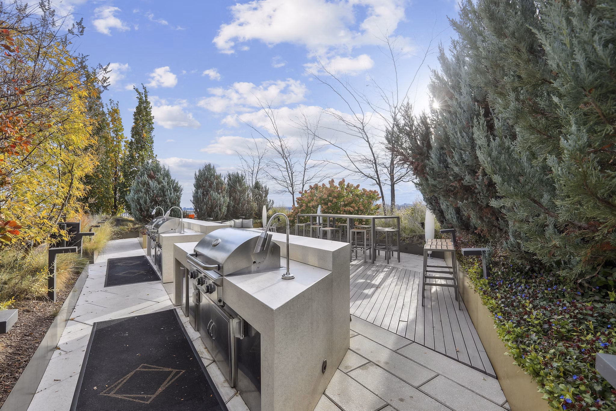 Patio at The Silva Apartments