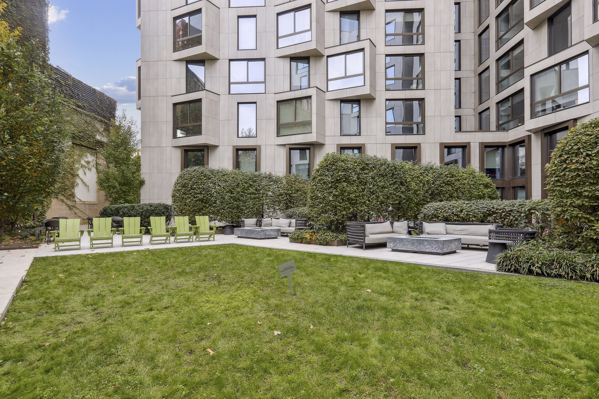 Patio at The Silva Apartments