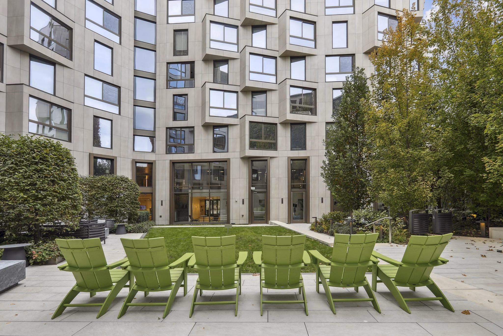 Patio at The Silva Apartments
