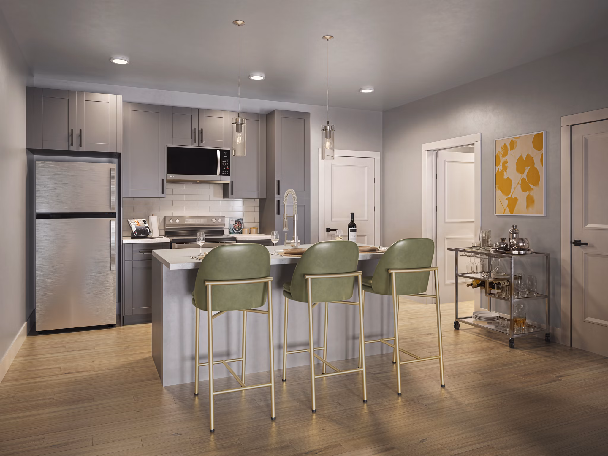 Rendering for Renza Apartments