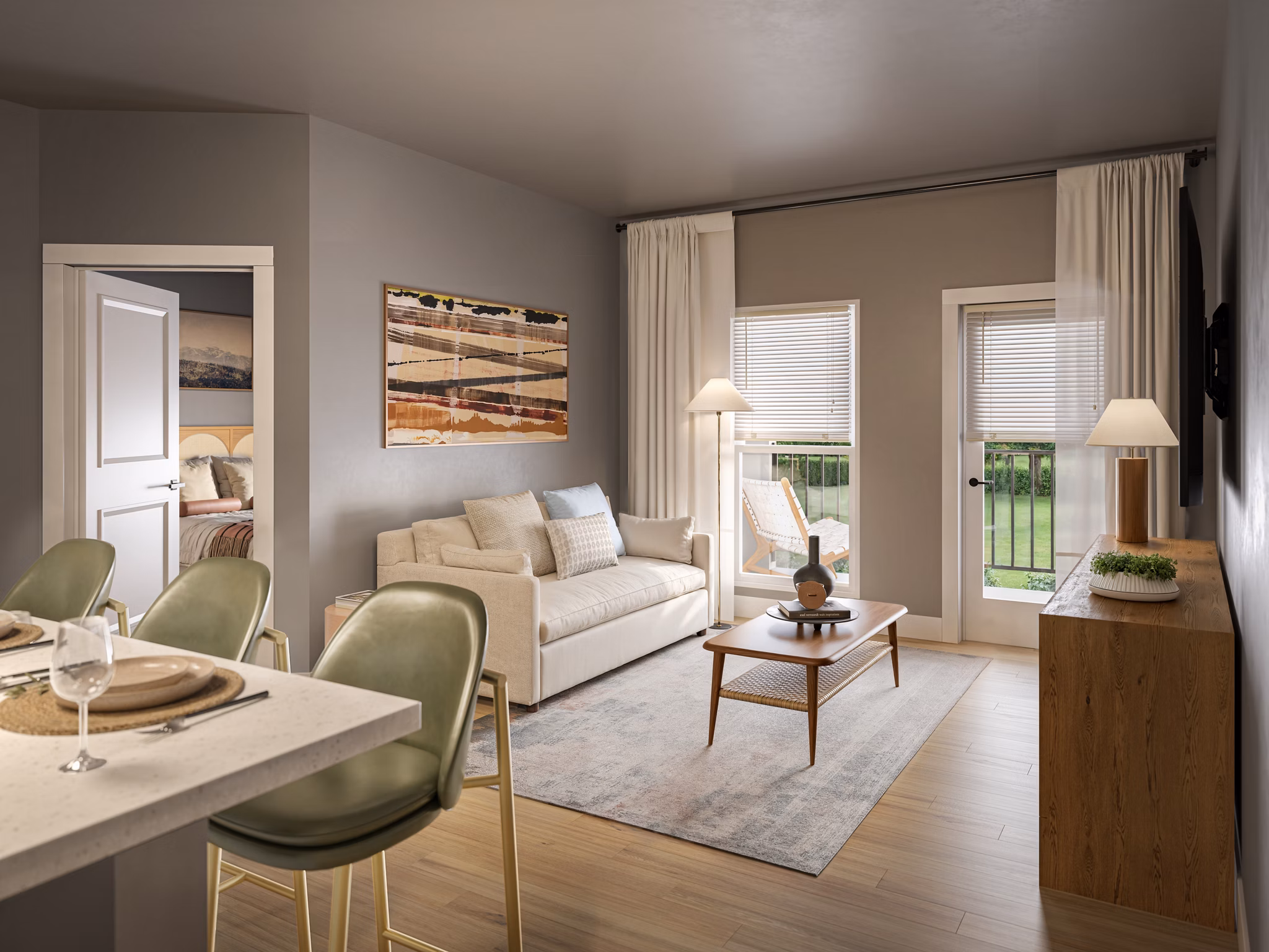 Rendering for Renza Apartments