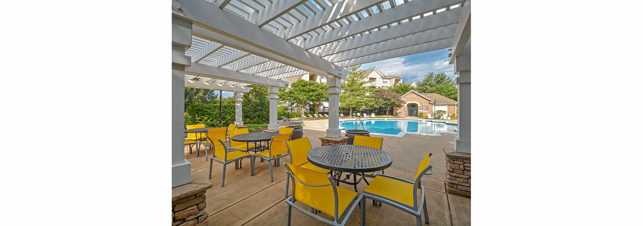 Patio at The Ashborough Apartments
