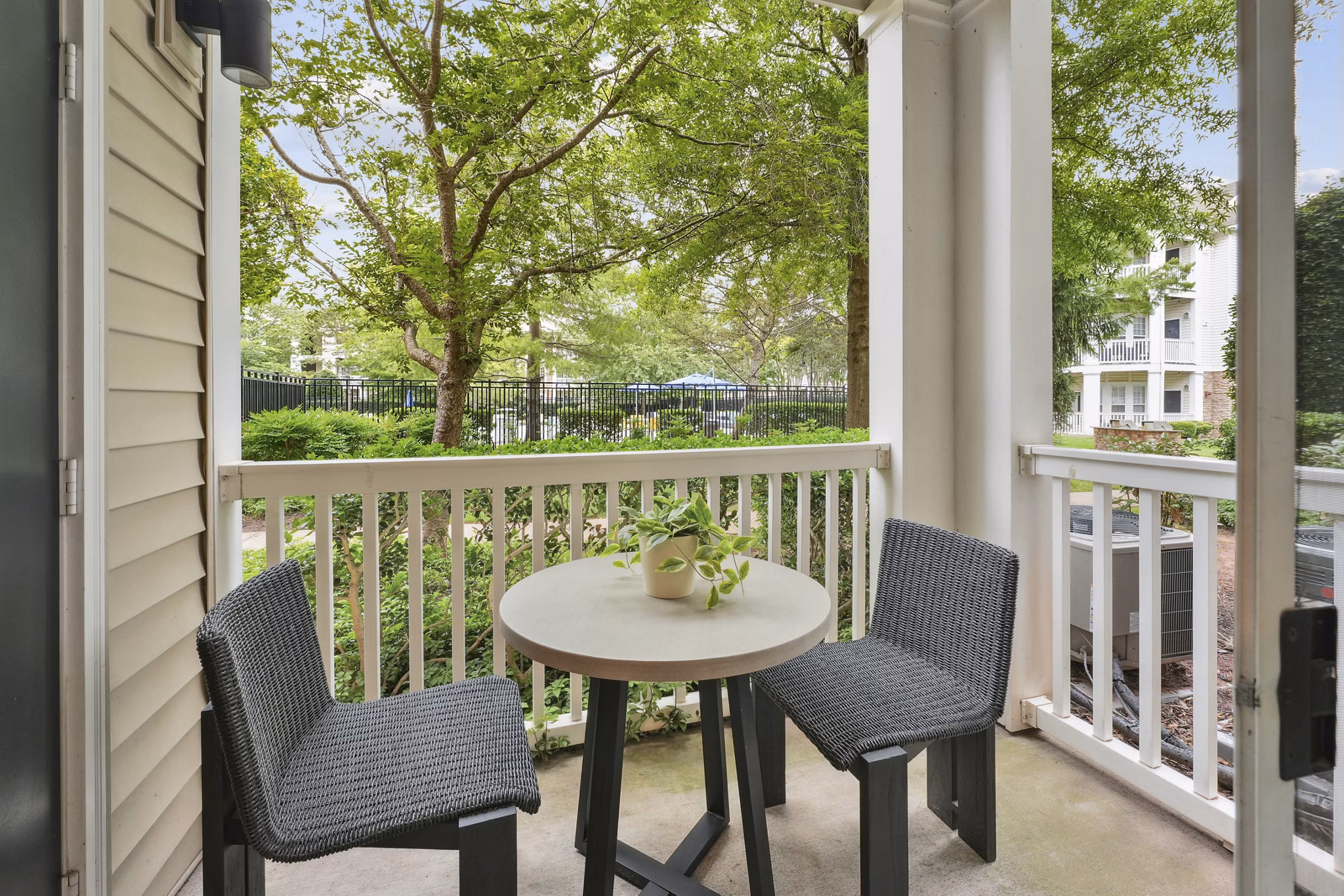 Patio at The Ashborough Apartments
