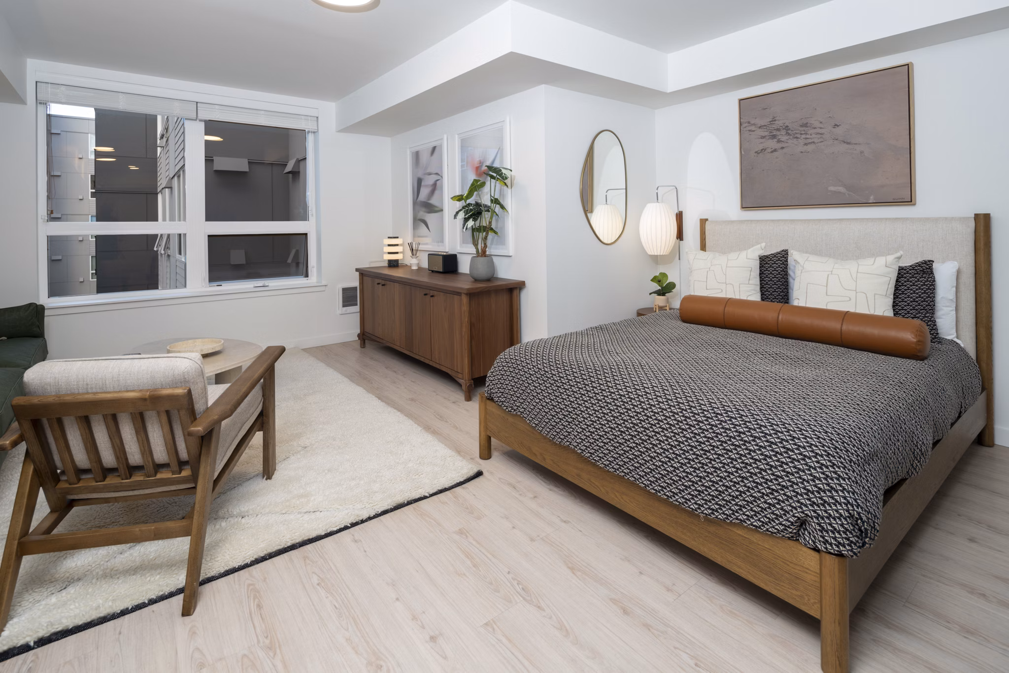 Bedroom at The Line Apartments