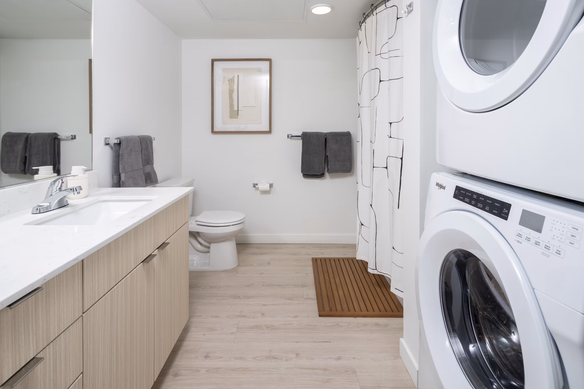 Bathroom at The Line Apartments