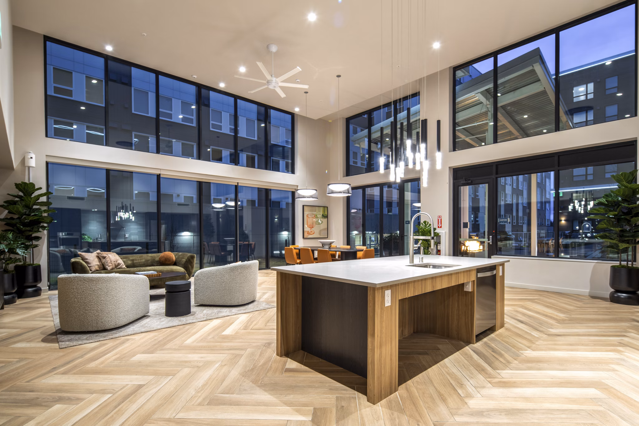 Clubhouse/Lobby at The Line Apartments