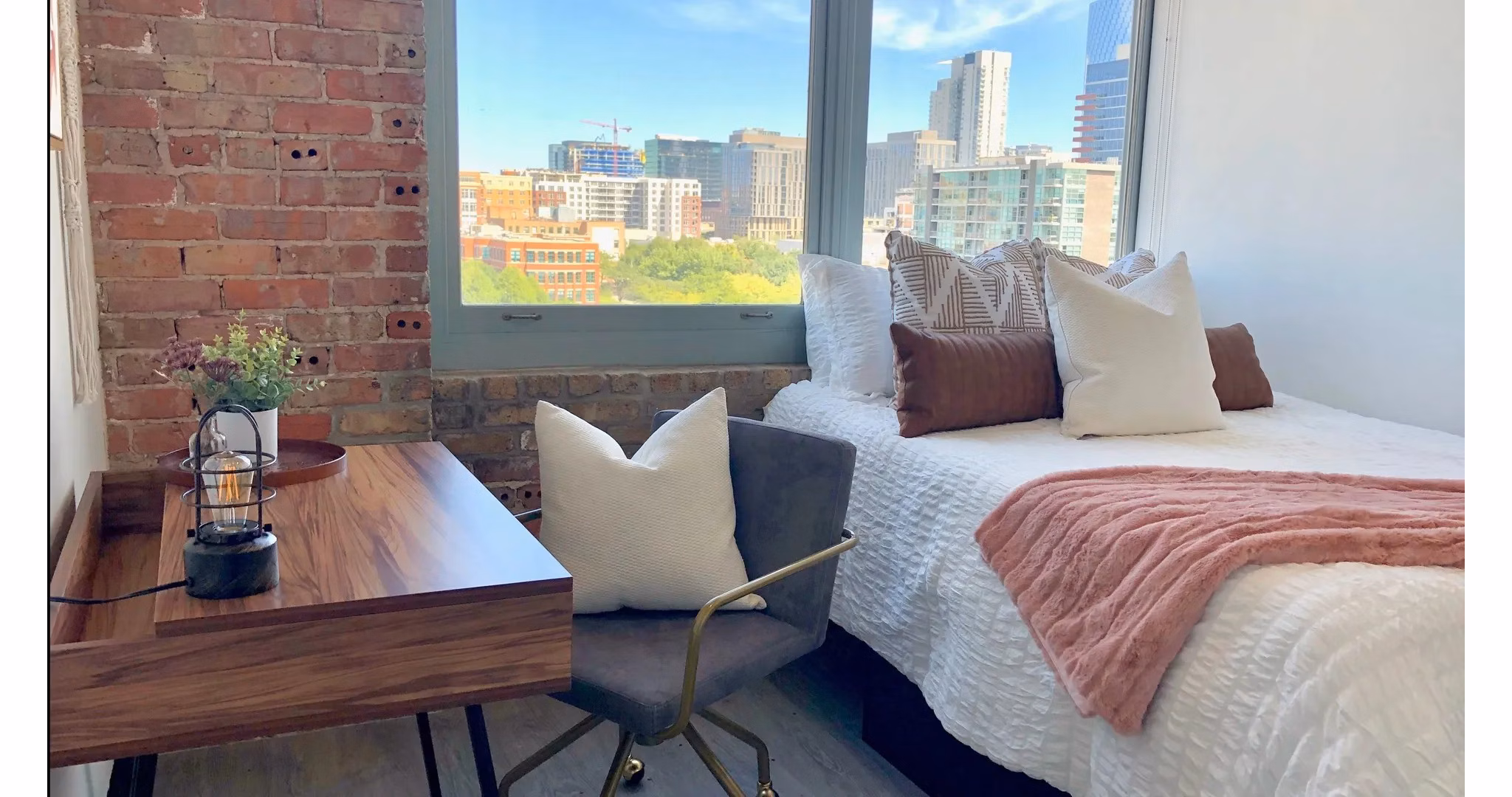 Bedroom at The Letterman Apartments